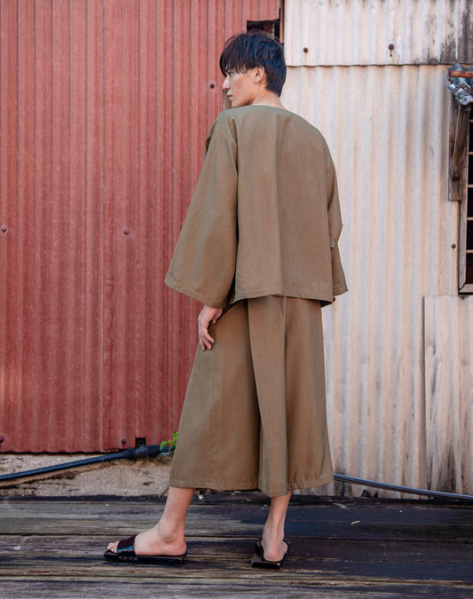 Baju Melayu Oversaiz Cham (Olive Green) - BEV C multi label store