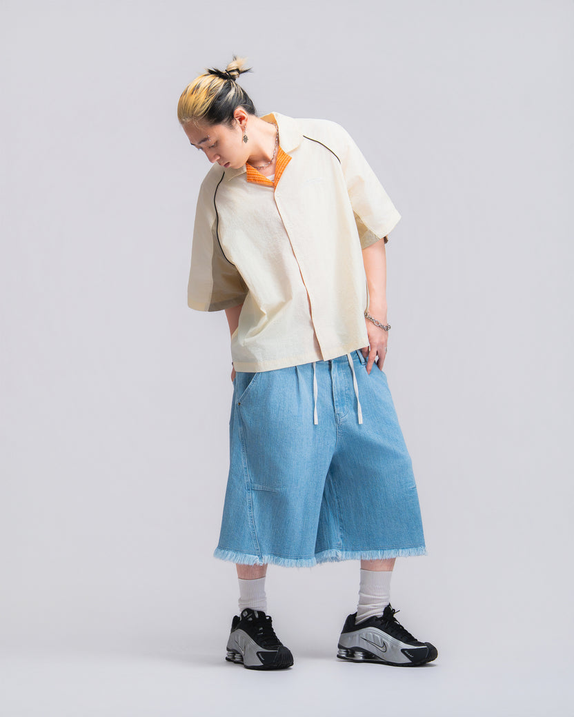 Comfy Balloon Shorts Denim - BEV C multi label store