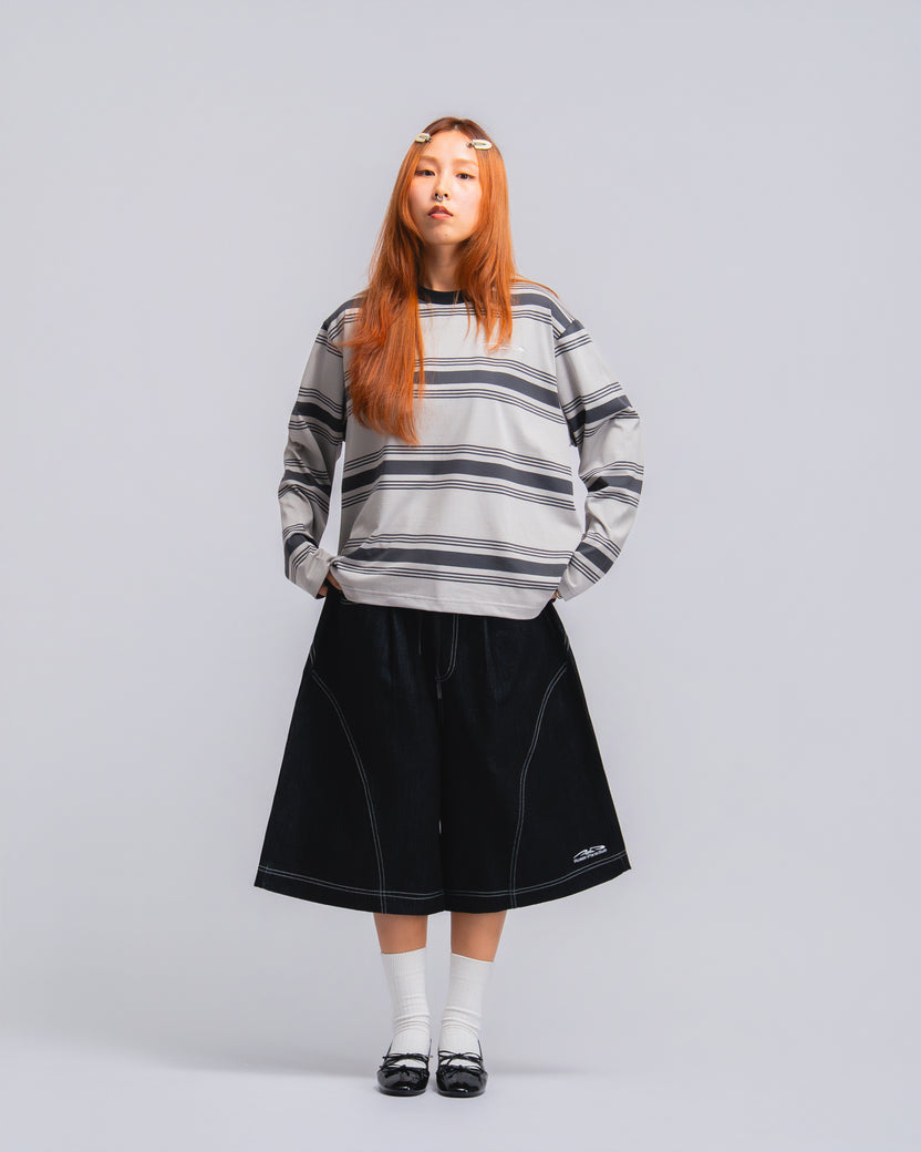 Drift Line Wide Fit Shorts Denim - BEV C multi label store