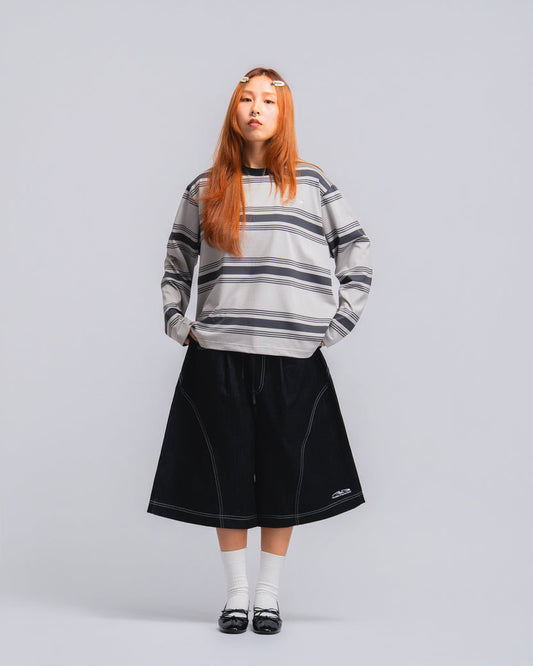 Drift Line Wide Fit Shorts Denim - BEV C multi label store