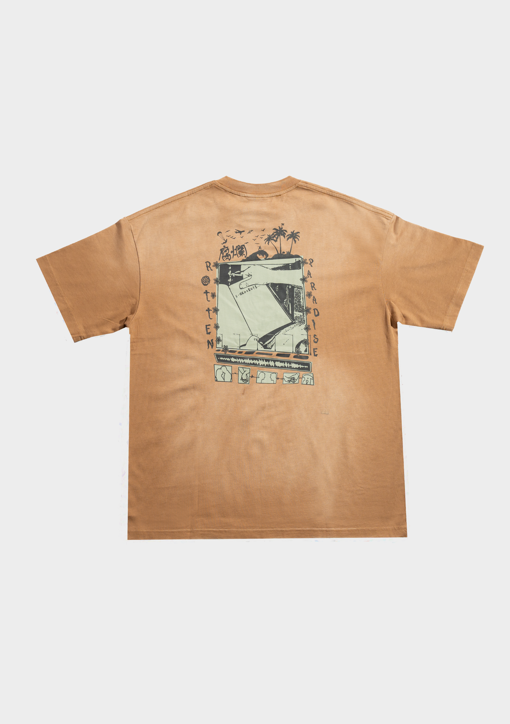 Sunny Beach Tee Washed Beige - BEV C multi label store