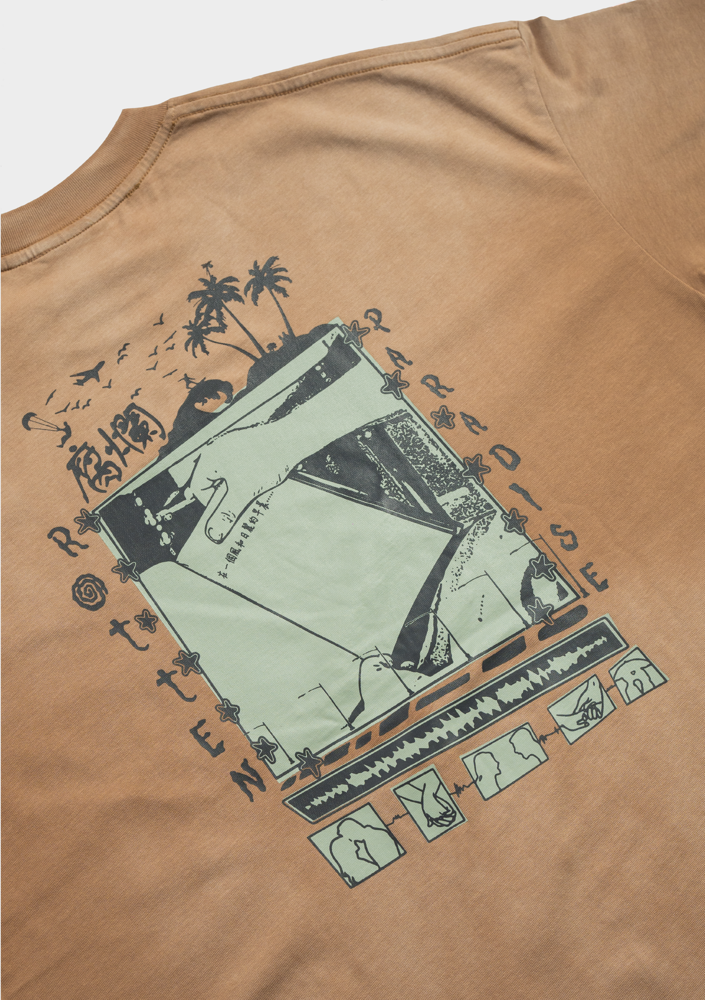 Sunny Beach Tee Washed Beige - BEV C multi label store