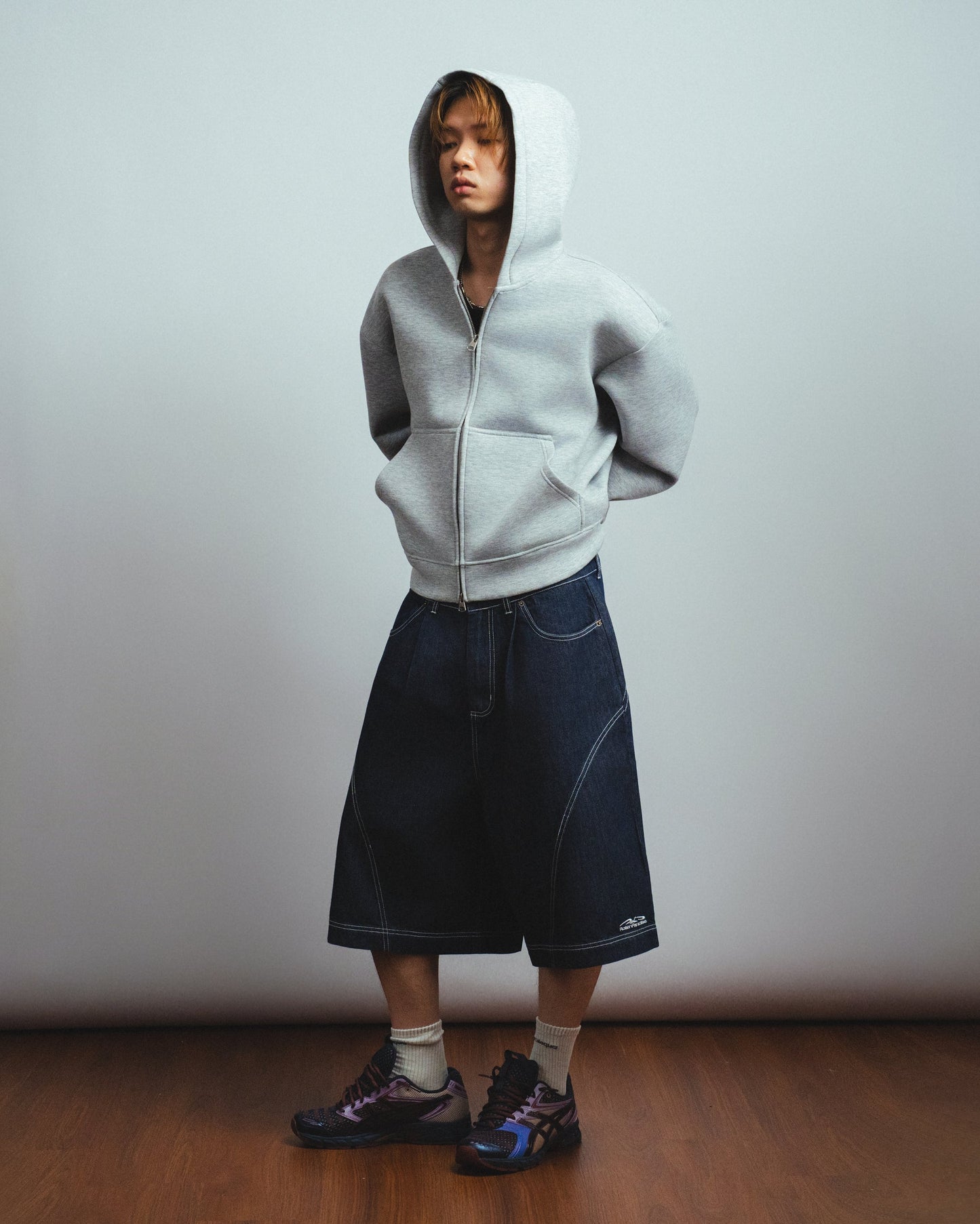 Drift Line Wide Fit Shorts Denim Blue - BEV C multi label store
