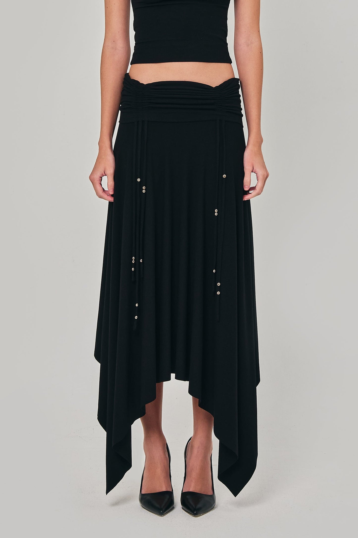 REVERENT MAXI SKIRT BLACK - BEV C multi label store
