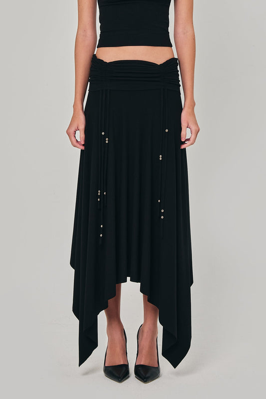 REVERENT MAXI SKIRT BLACK - BEV C multi label store