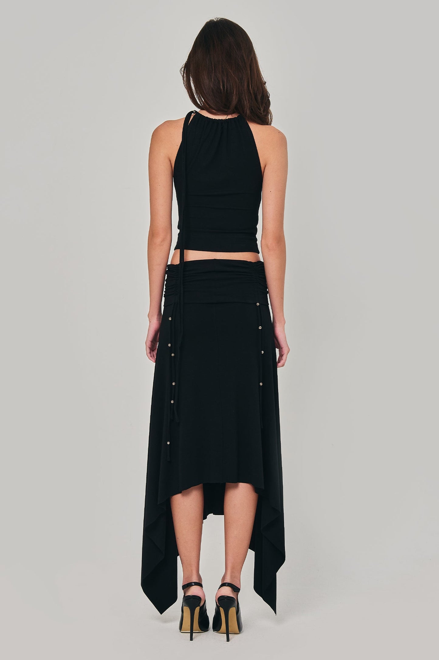 REVERENT MAXI SKIRT BLACK - BEV C multi label store