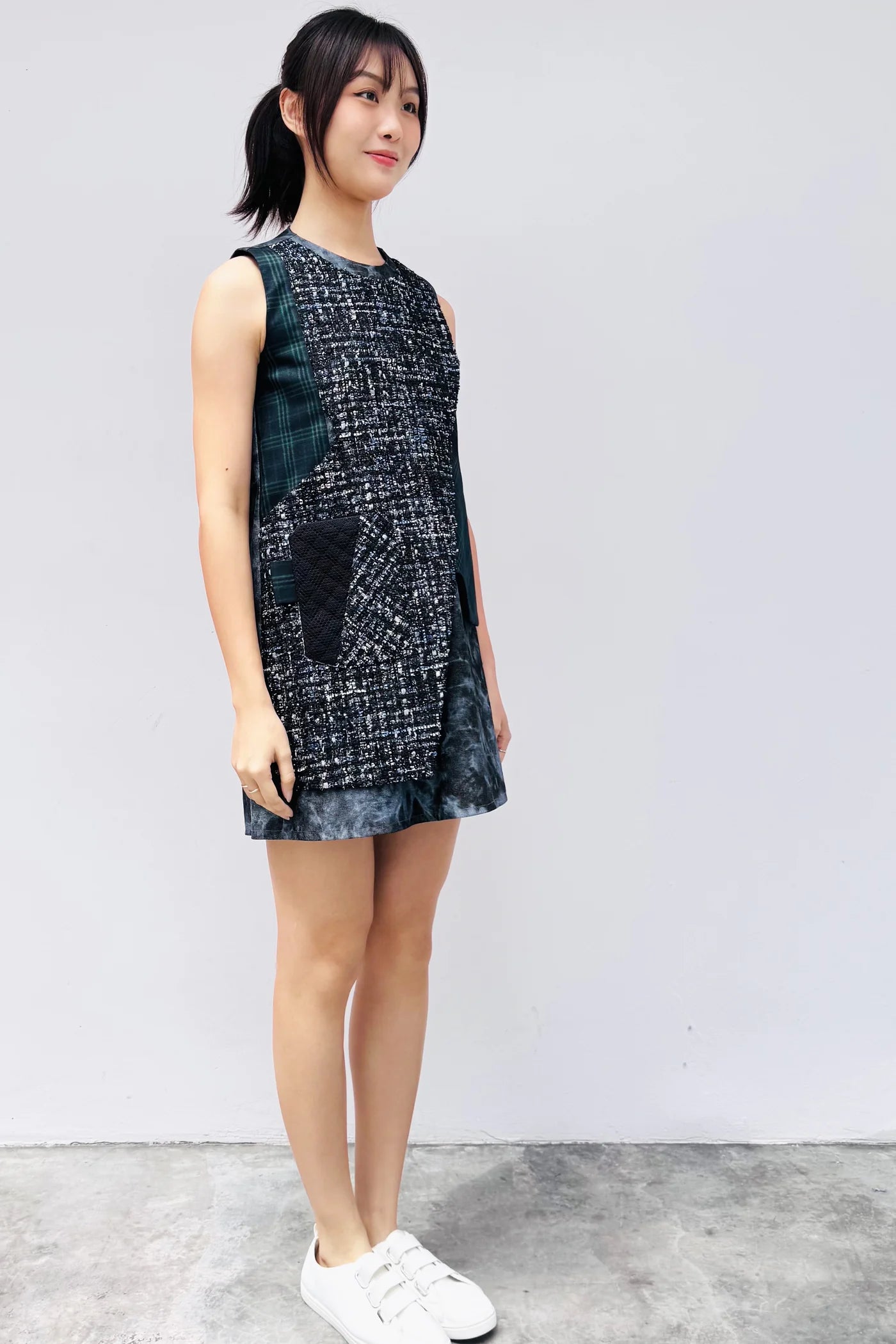 S20 DD01 || SHADOW MINI DRESS
