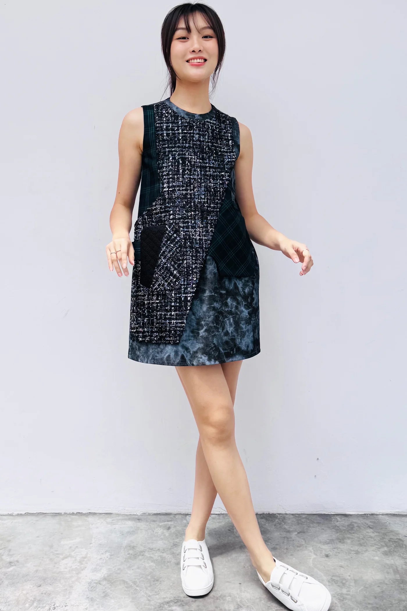 S20 DD01 || SHADOW MINI DRESS