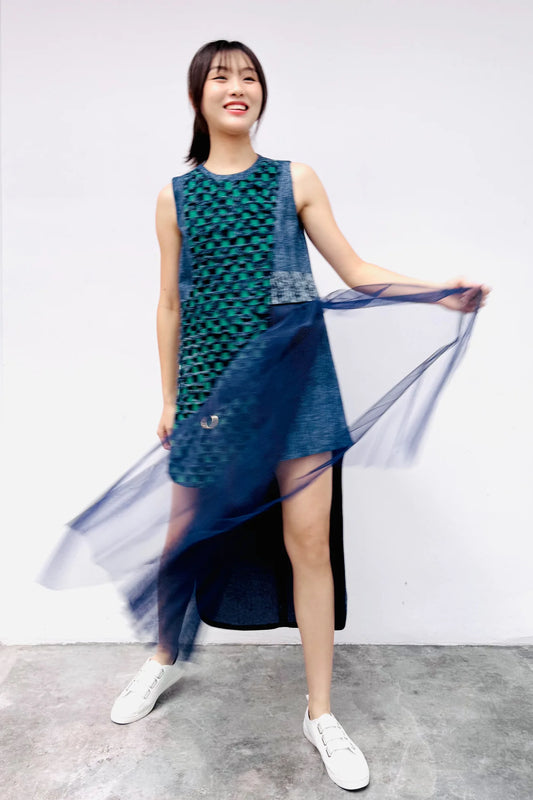 S20 DD06B || WINK MAXI DRESS - BEV C multi label store
