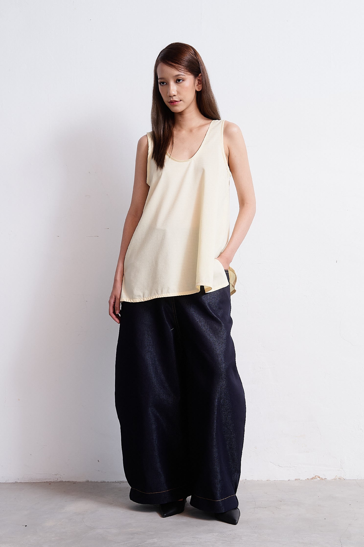 Shirting Tank Top - Butter - BEV C multi label store