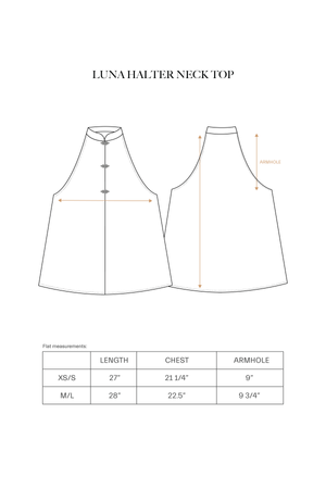 Halter Luna Top (Plum) - BEV C multi label store