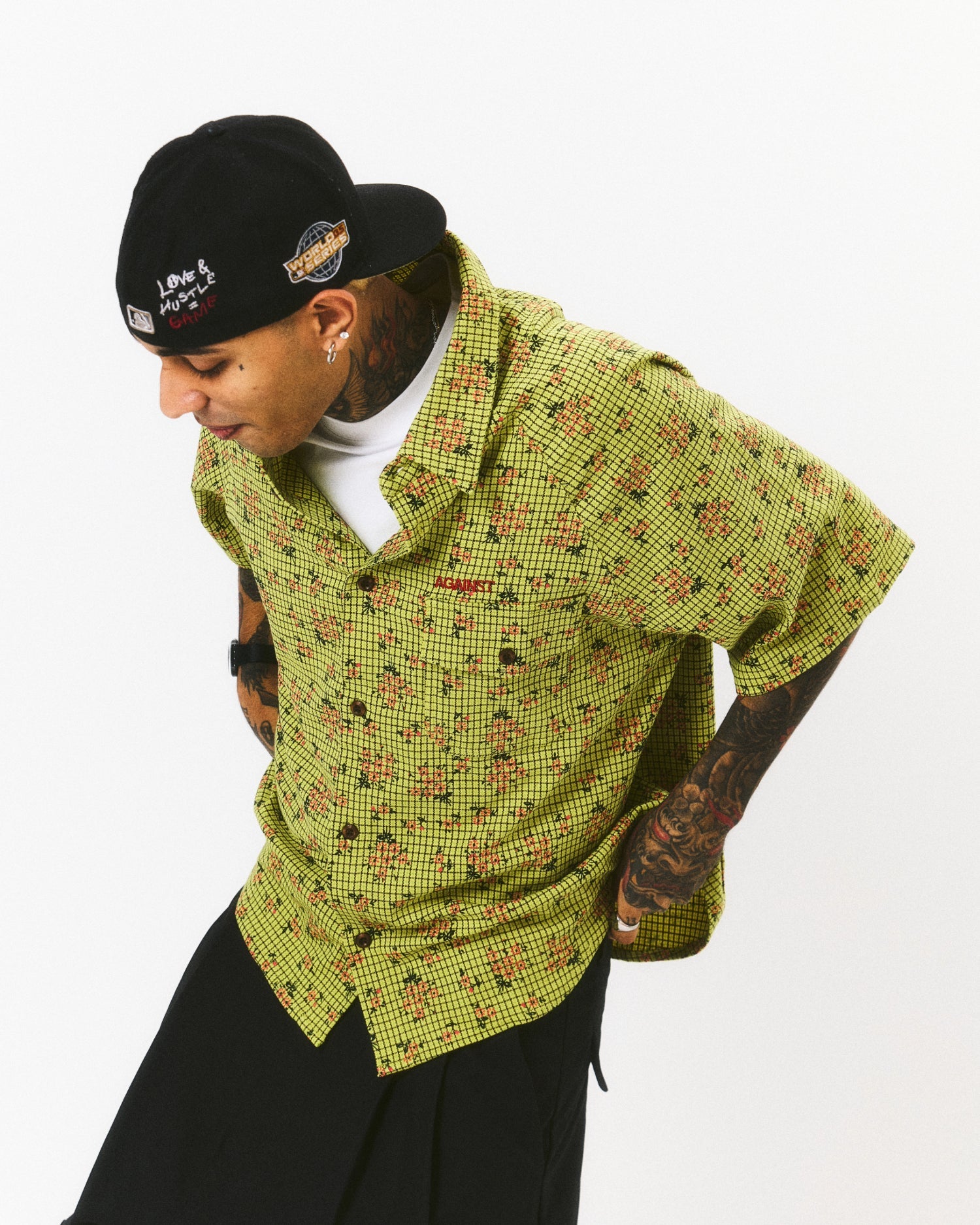 FLORAL MIGUEL SHIRT GREEN - BEV C multi label store