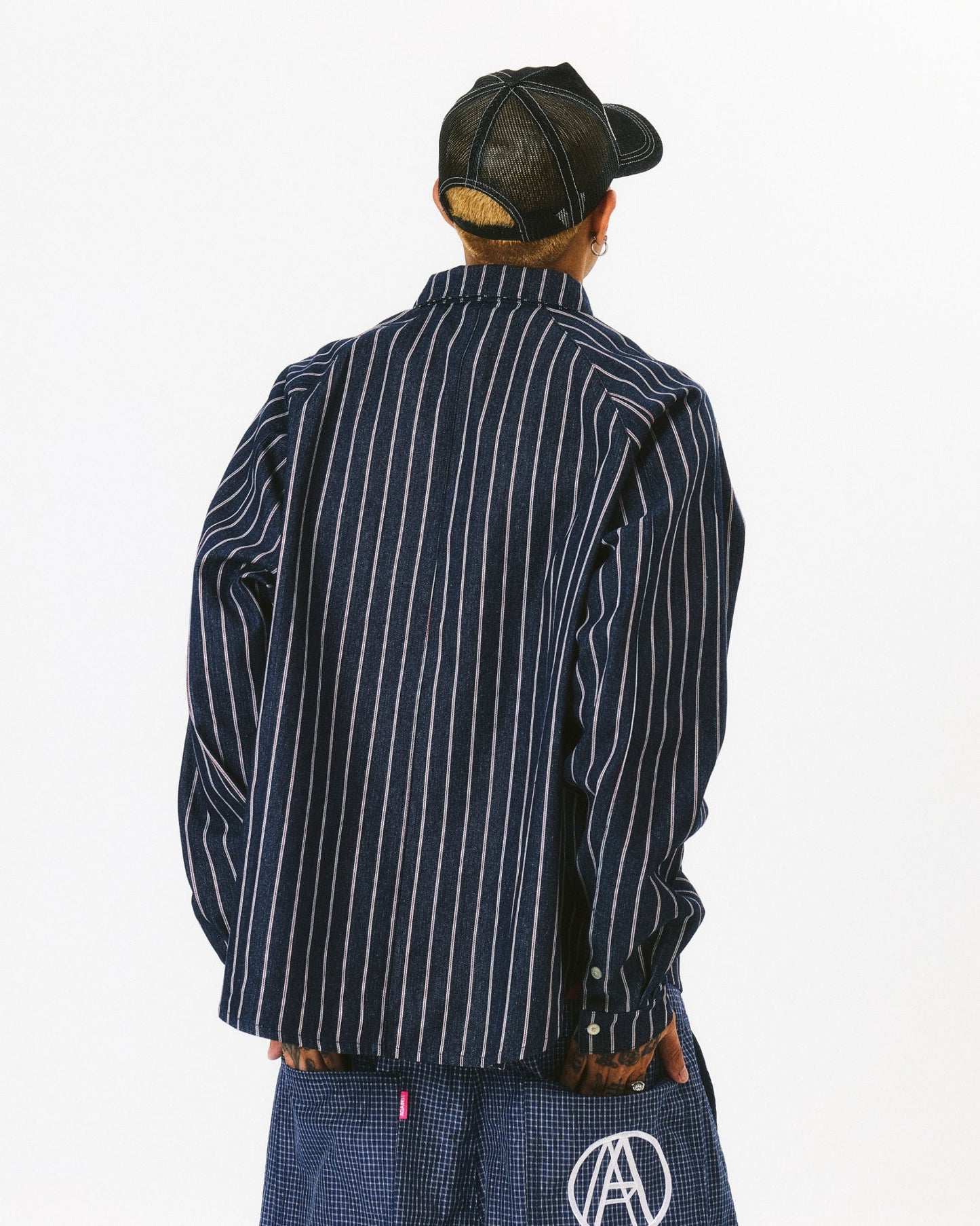 DENIM STRIPE L/S SHIRT - BEV C multi label store