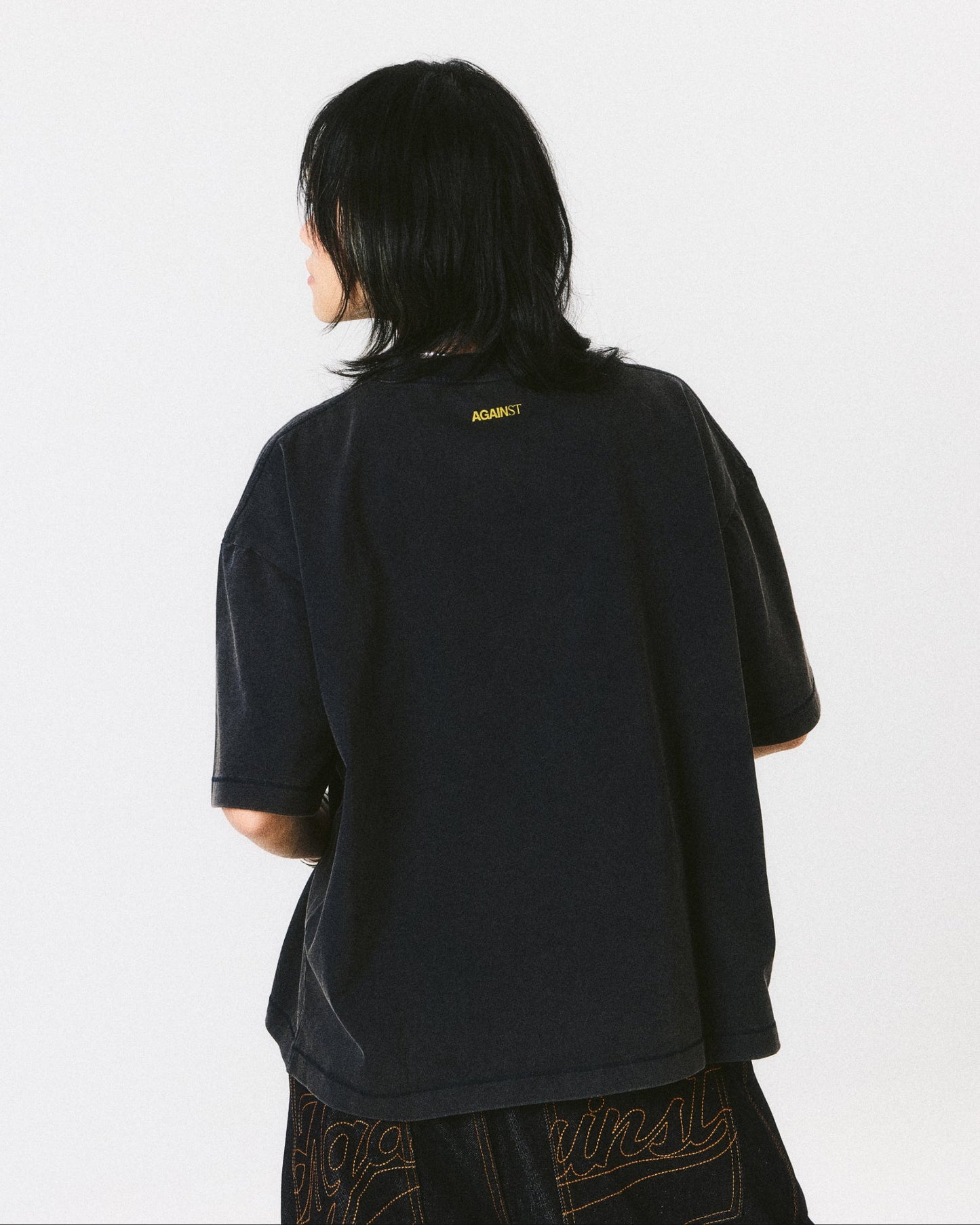 VARSITY WASHED BOXY TEE NAVY - BEV C multi label store