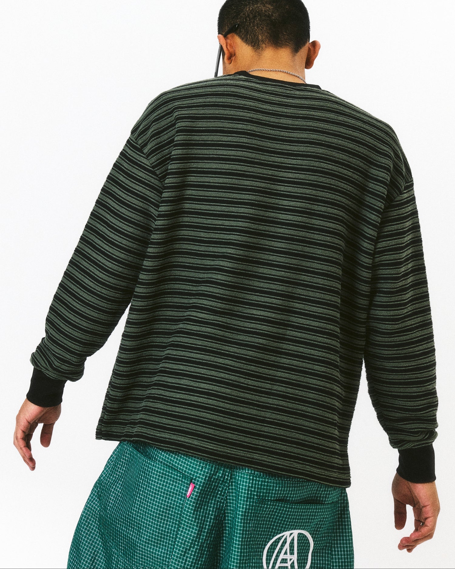 STRIPE STAR LOUNGE TEE GREEN - BEV C multi label store