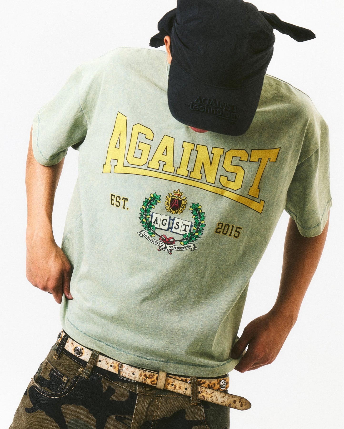 VARSITY WASHED BOXY TEE SAGE - BEV C multi label store