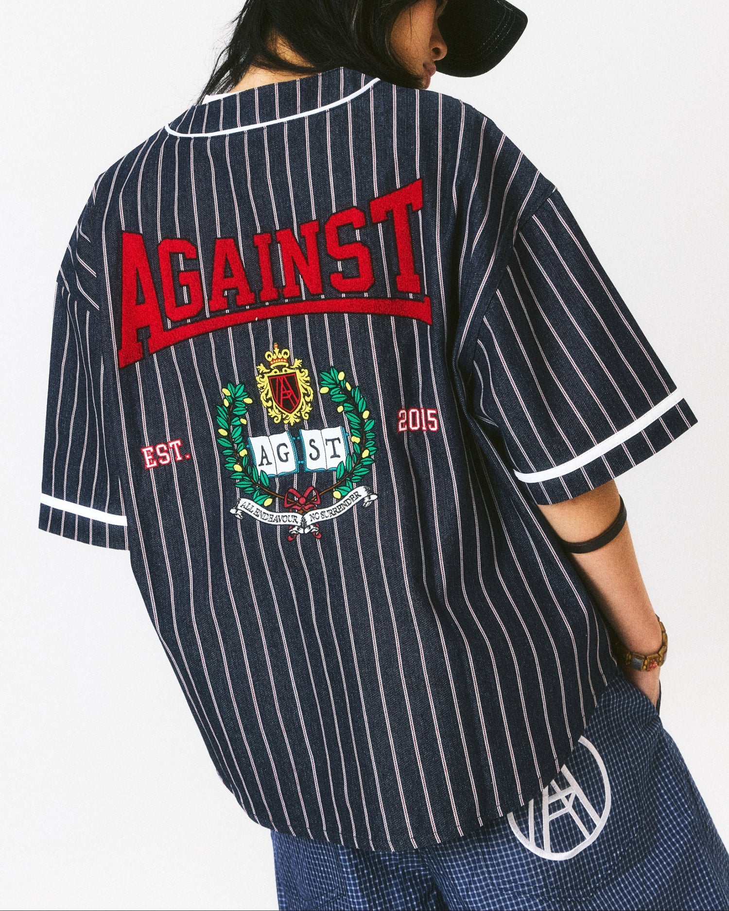 VARSITY BASEBALL DENIM SHIRT - BEV C multi label store