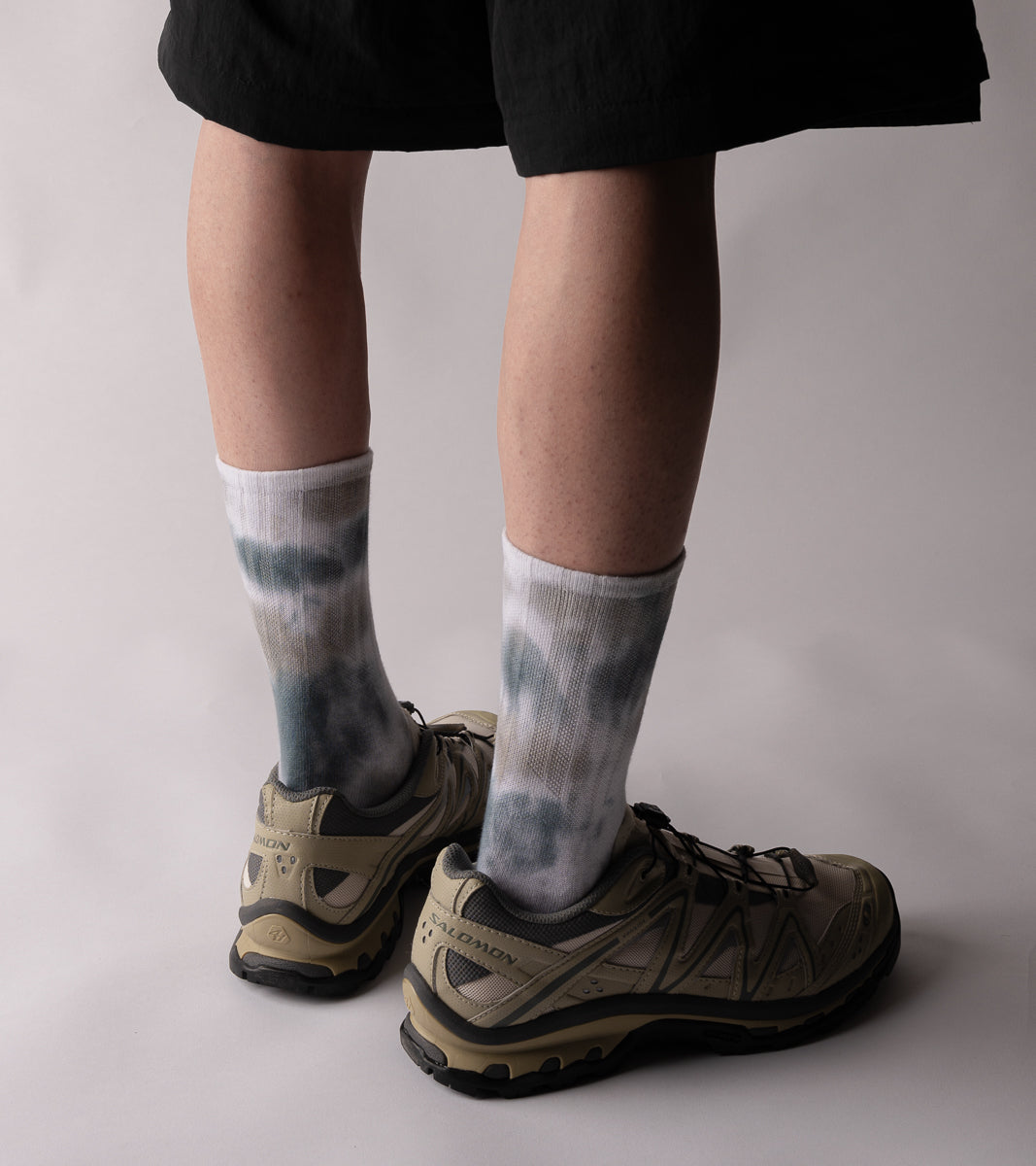 Spray Dye Crew Casual Socks - Drip Navy - BEV C multi label store