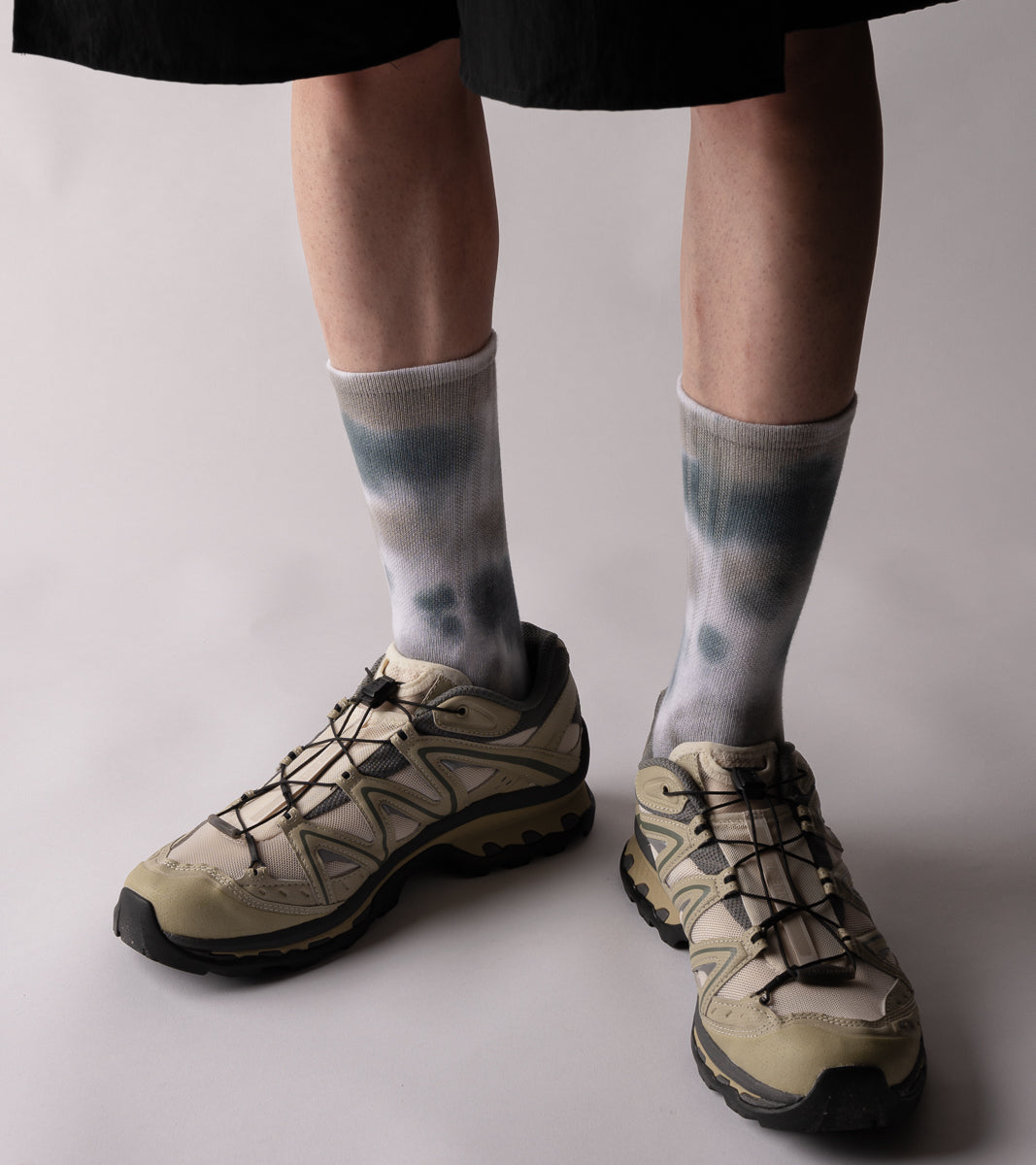 Spray Dye Crew Casual Socks - Drip Navy - BEV C multi label store
