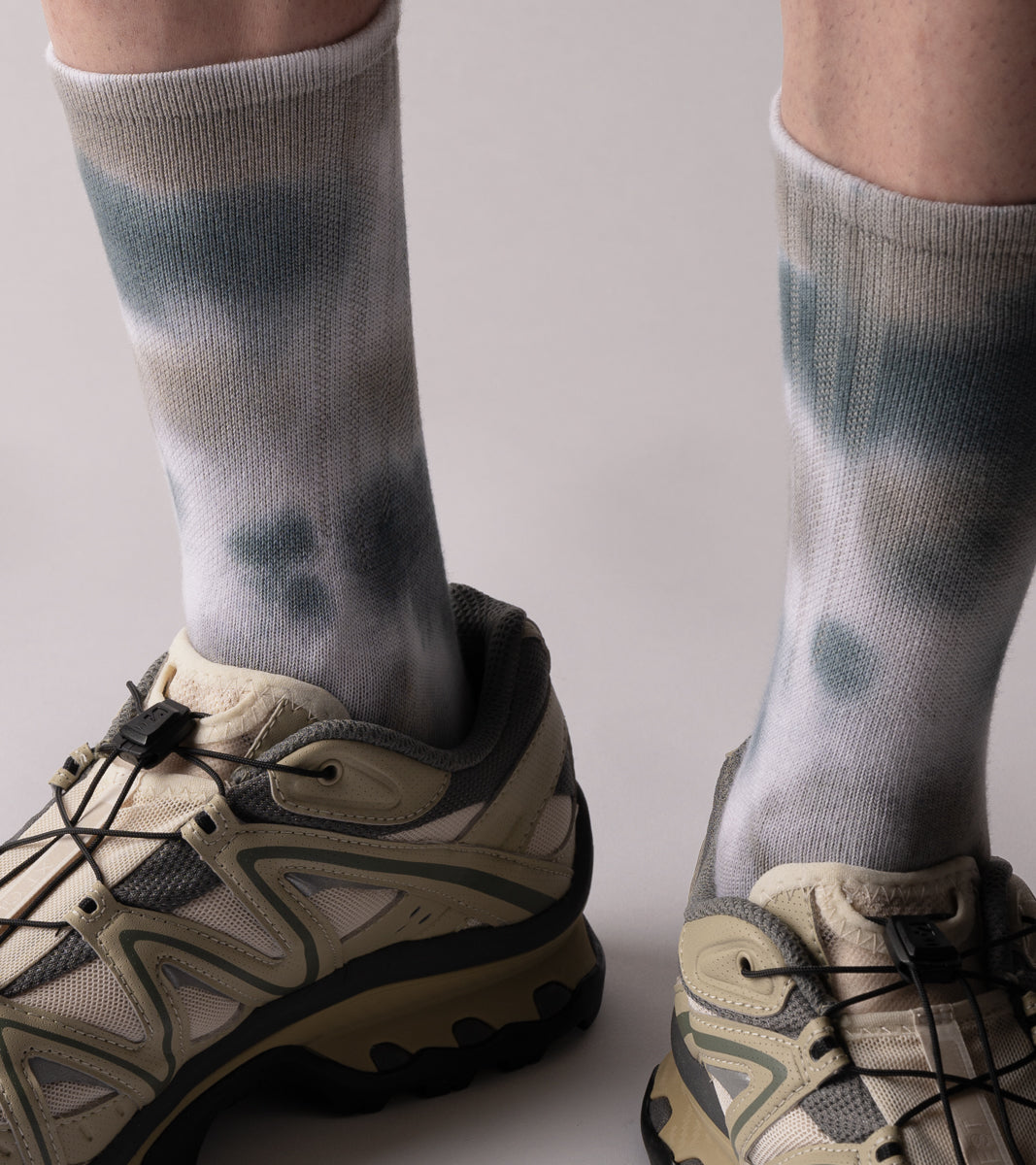 Spray Dye Crew Casual Socks - Drip Navy - BEV C multi label store