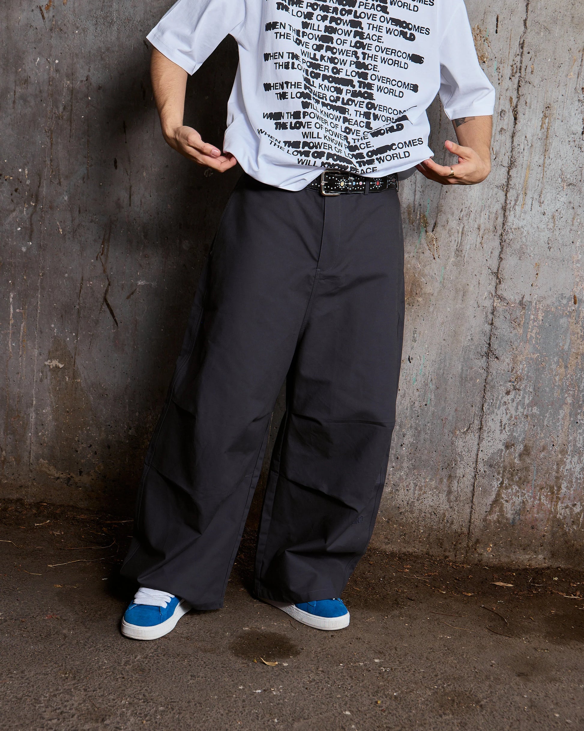 TWILL YANKII PANTS NAVY - BEV C multi label store