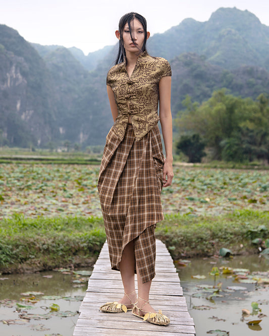 Kebaya Săm (Brown Pheonix) - BEV C multi label store