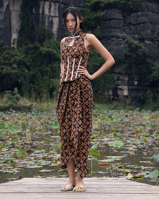 Qipao Kekang Korset (Batik)