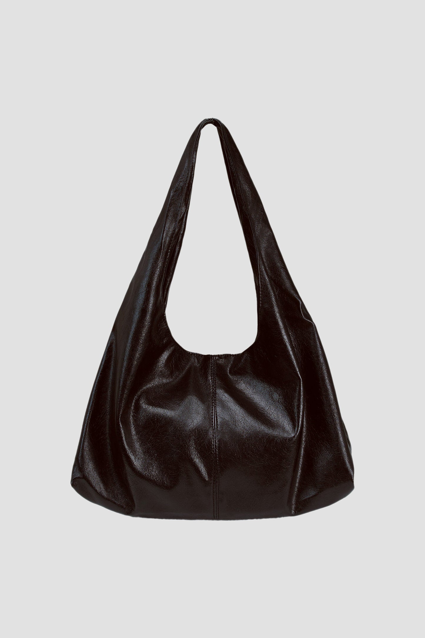 Triangle Leather Tote (Dark Brown) - BEV C multi label store