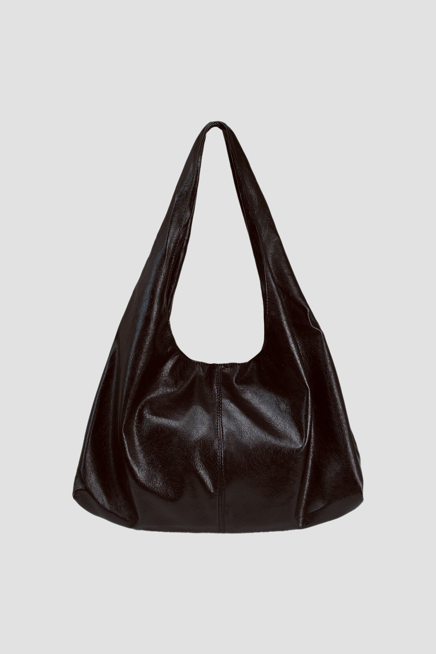 Triangle Leather Tote (Dark Brown) - BEV C multi label store