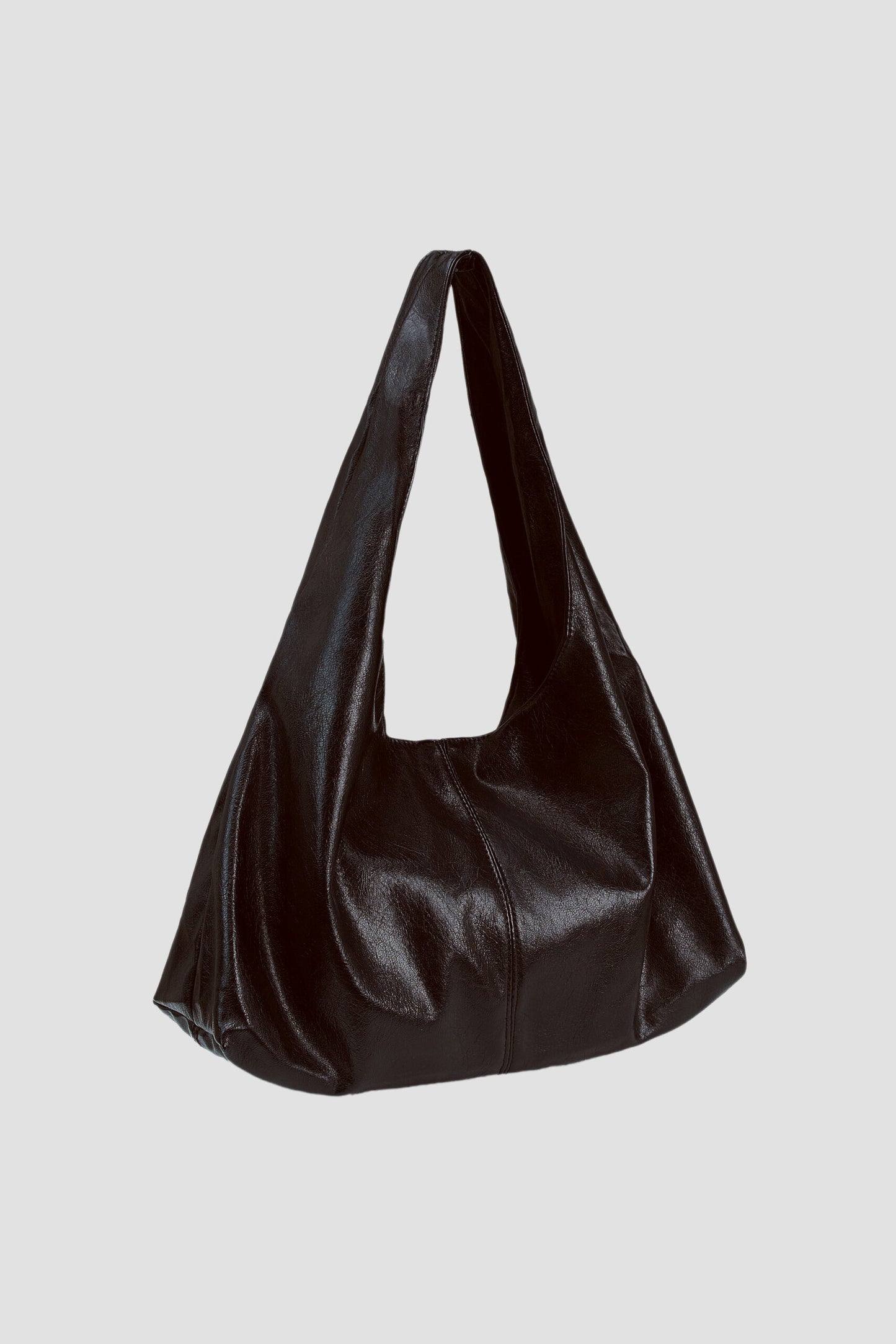 Triangle Leather Tote (Dark Brown) - BEV C multi label store