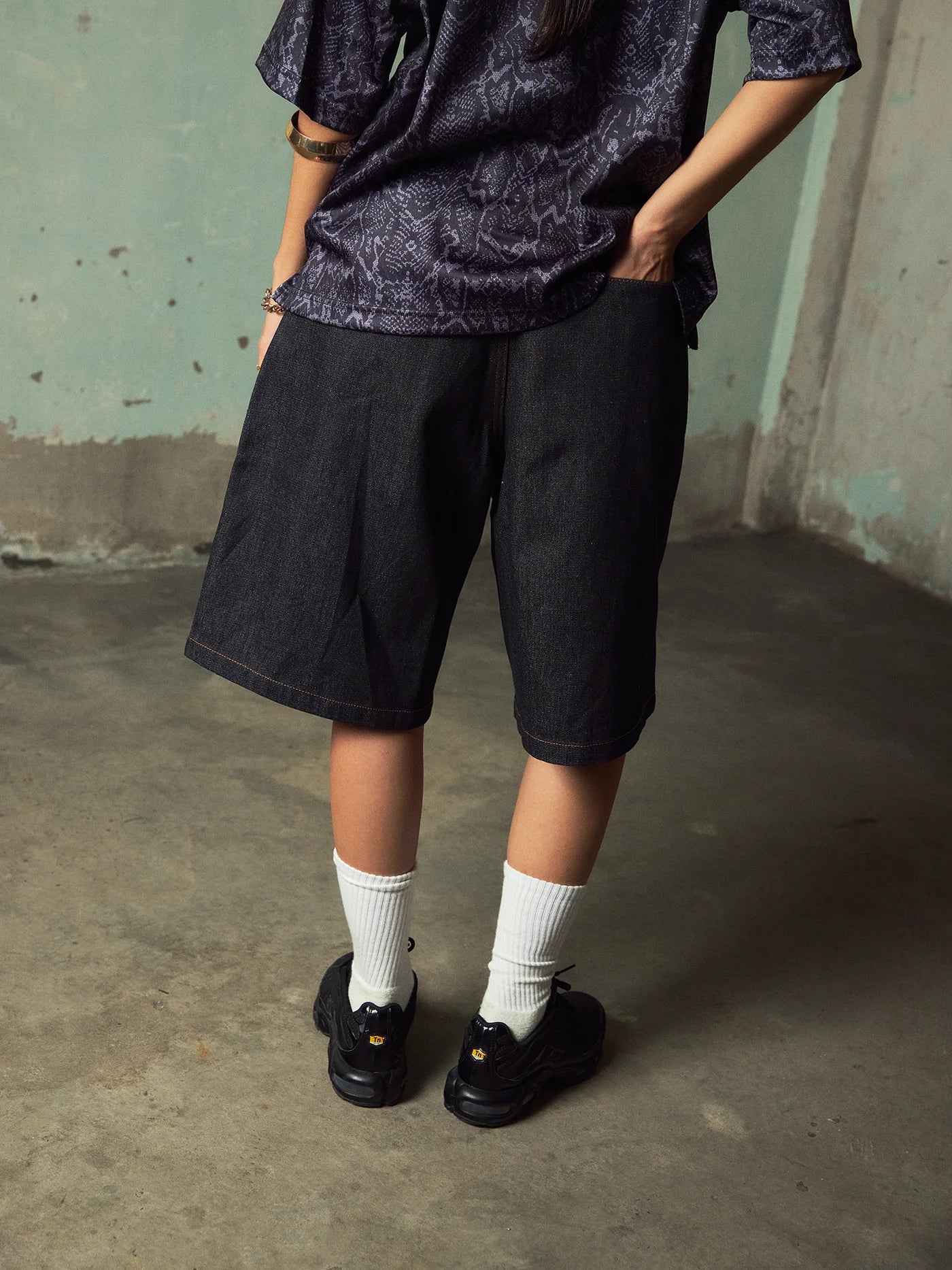 Reverse Cowboy Jorts - BEV C multi label store
