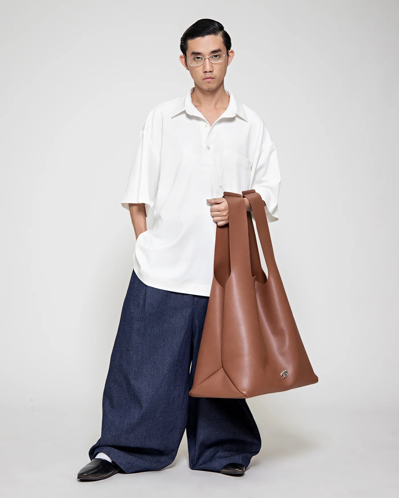 Polo Denim ( White ) - BEV C multi label store