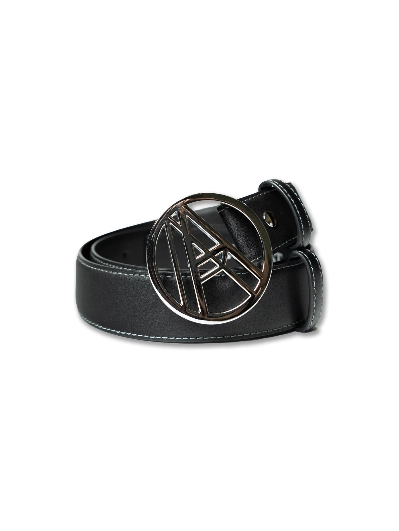 A LOGO LEATHER BELT