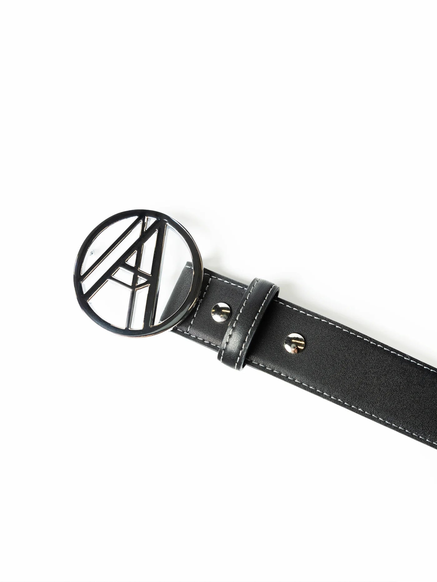A LOGO LEATHER BELT