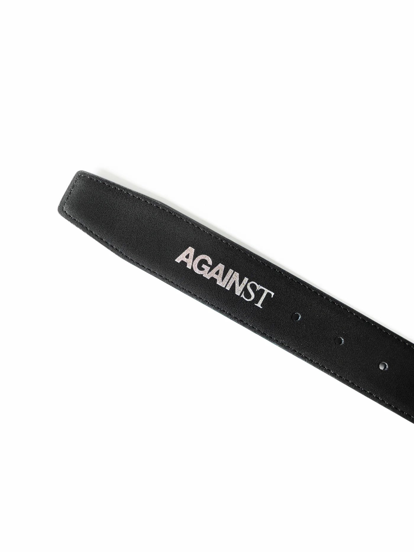 A LOGO LEATHER BELT