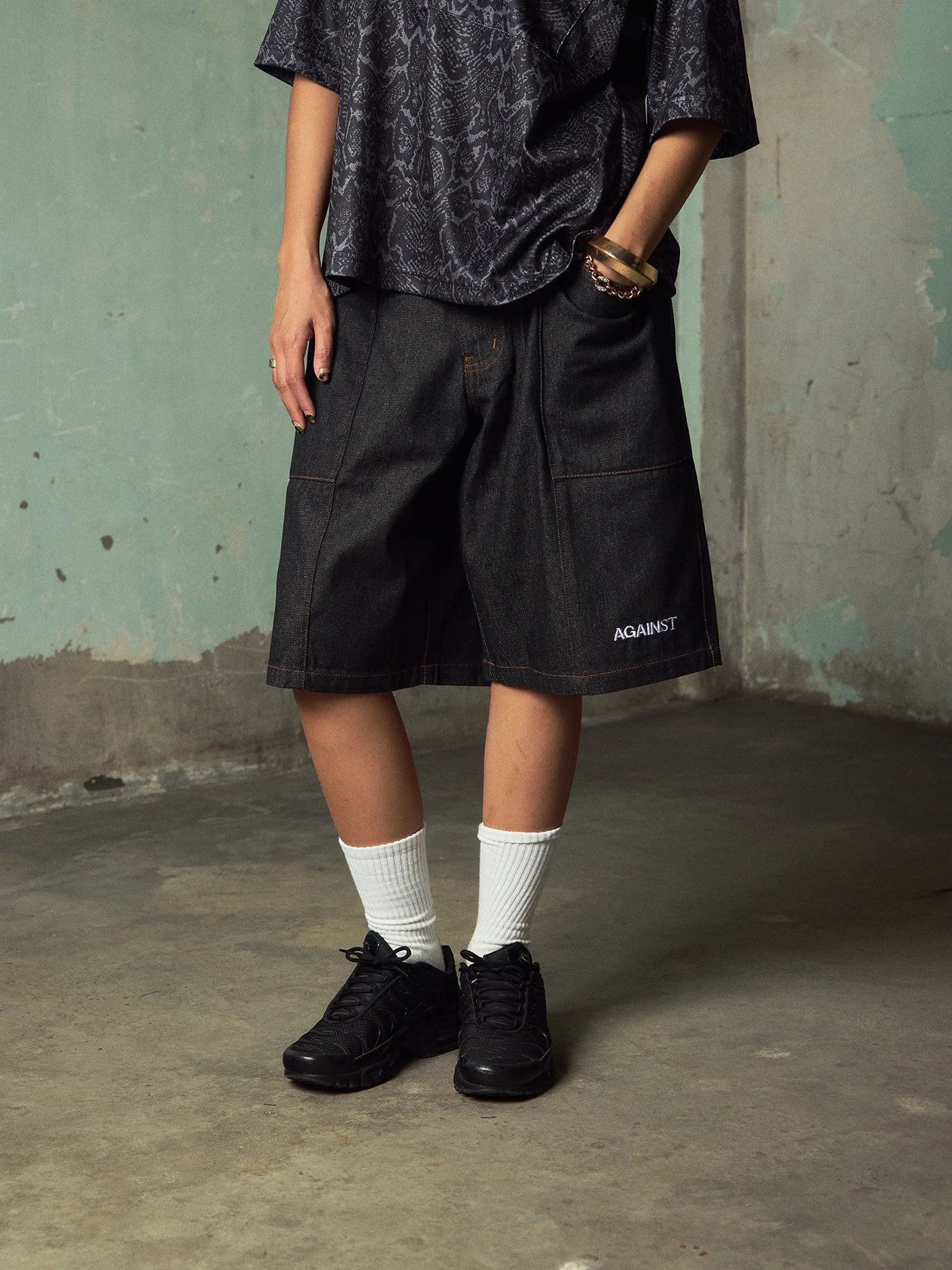 Reverse Cowboy Jorts - BEV C multi label store
