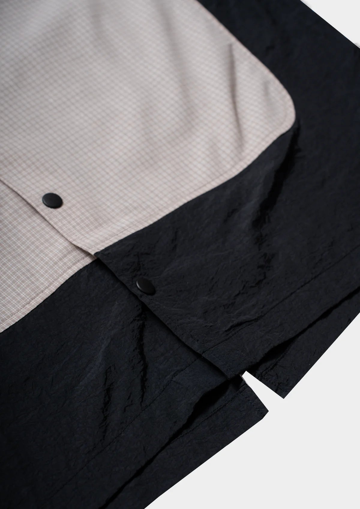 CHECKERED BOXY SHIRT CREAM - BEV C multi label store