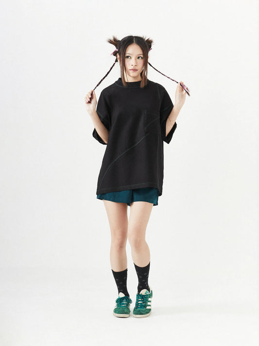 INSIDE OUT CHIC CUT TEE - BEV C multi label store