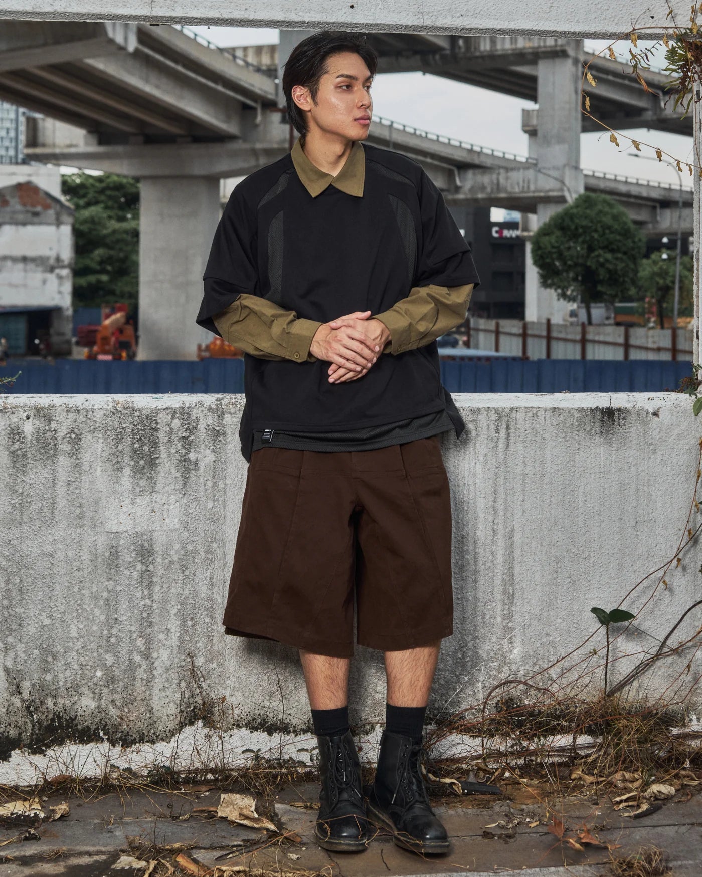 ABP. BALL STREAM SHORTS BROWN - BEV C multi label store