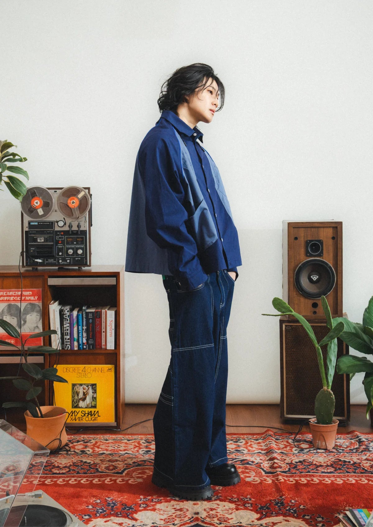 SPEAKER L/S SHIRT IN BLUE - BEV C multi label store
