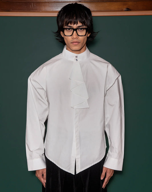 Kemeja Cekak Malaya (White) - BEV C multi label store