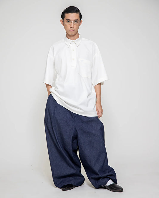 Polo Denim ( White ) - BEV C multi label store