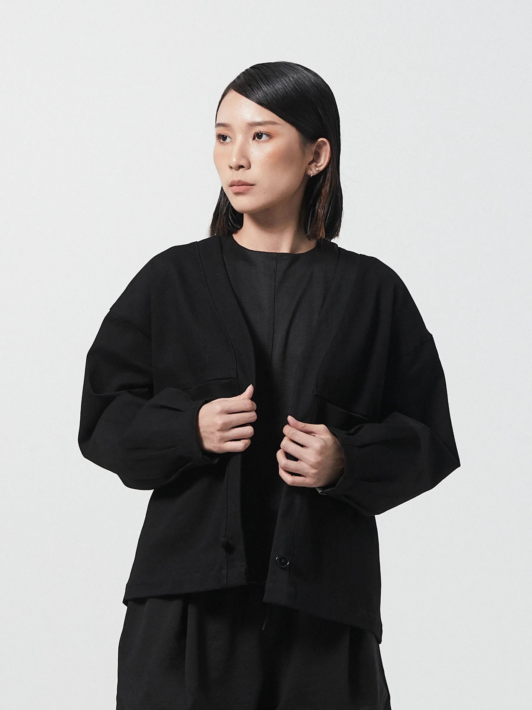 EVERYDAY BUTTONED CARDIGAN | BLACK - BEV C multi label store