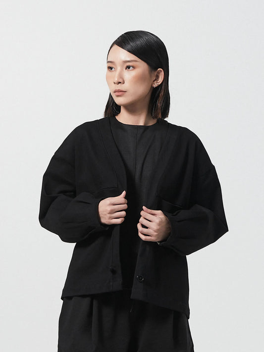 EVERYDAY BUTTONED CARDIGAN | BLACK - BEV C multi label store