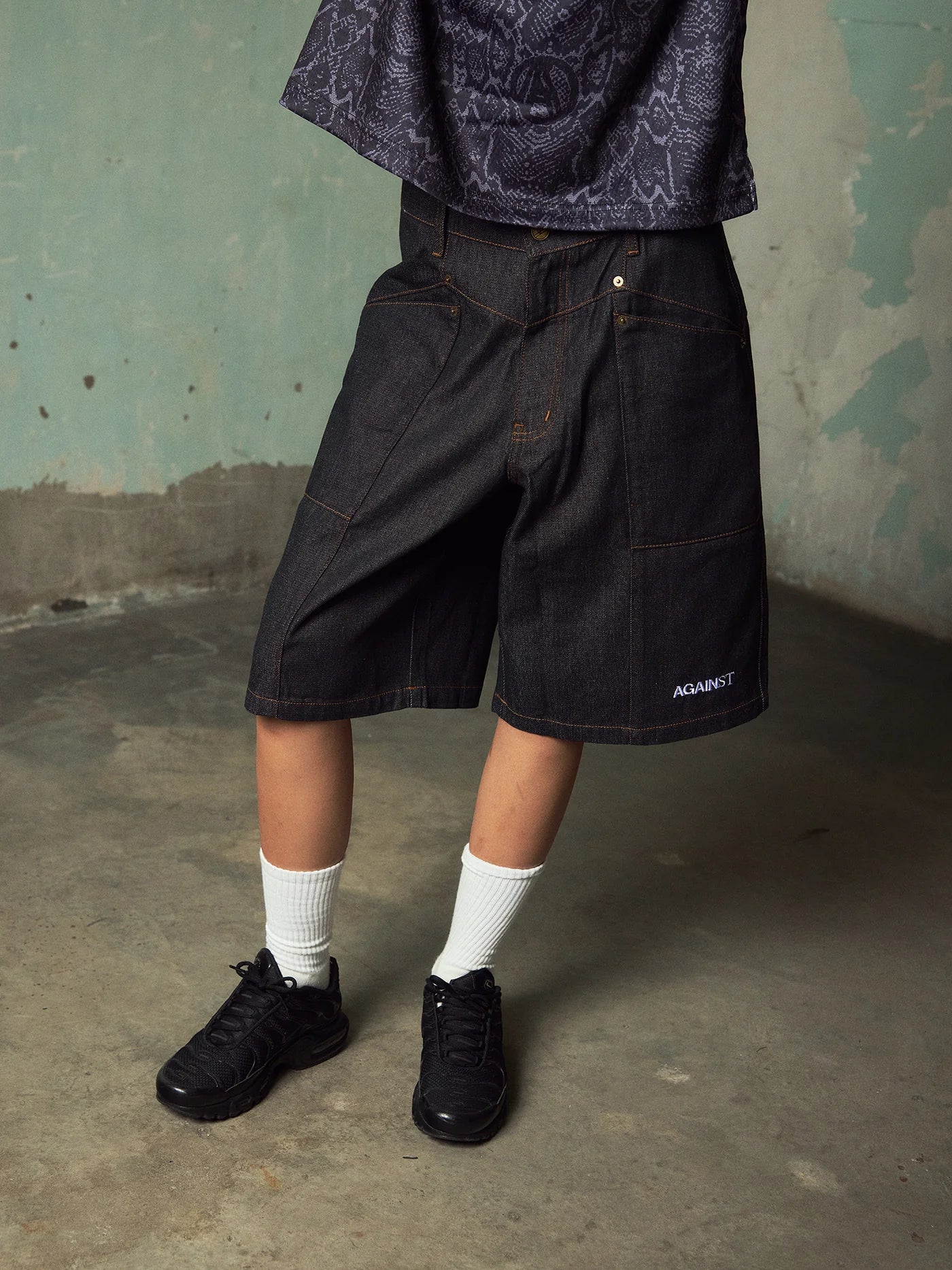 Reverse Cowboy Jorts - BEV C multi label store