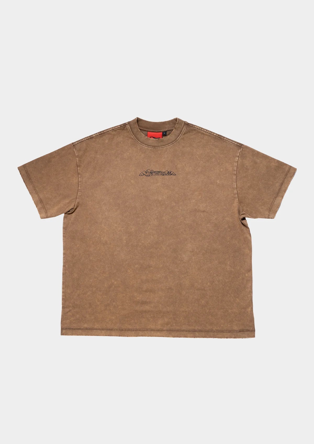 MOUNTAIN TEE WASHED IN BROWN - BEV C multi label store