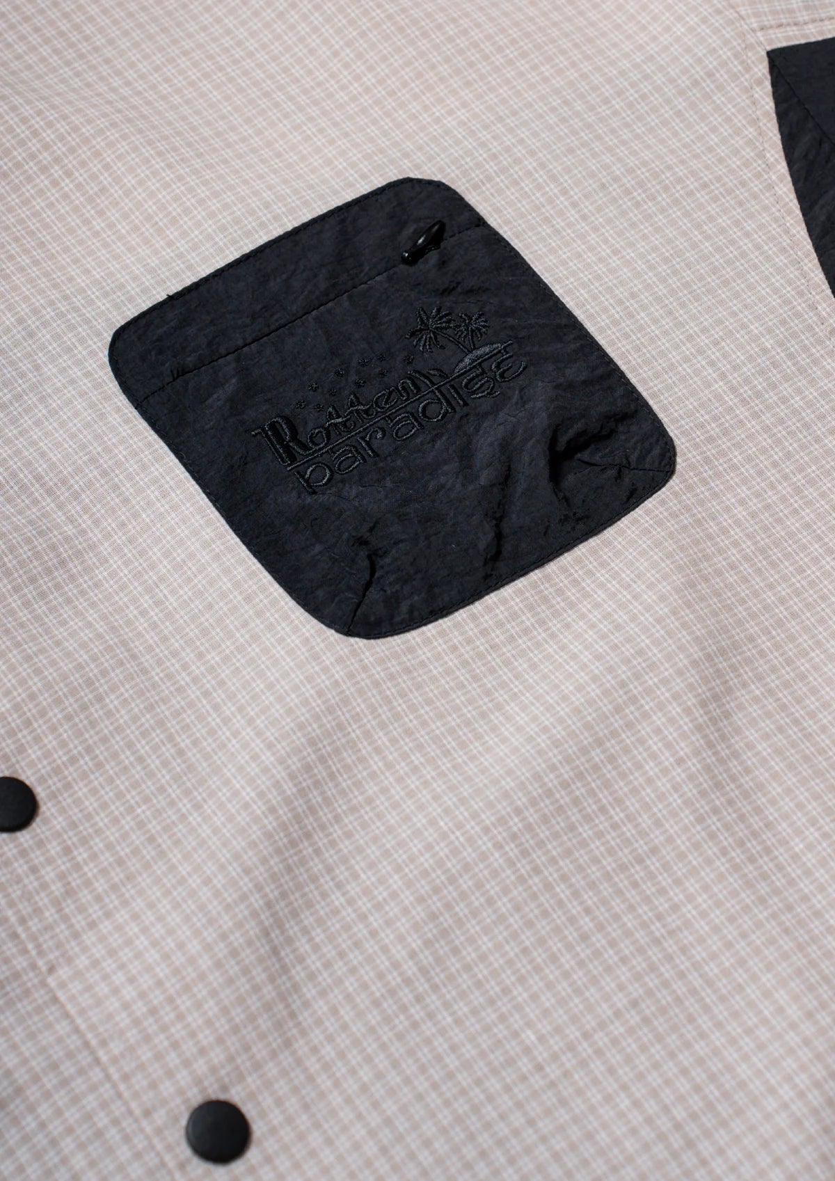 CHECKERED BOXY SHIRT CREAM - BEV C multi label store