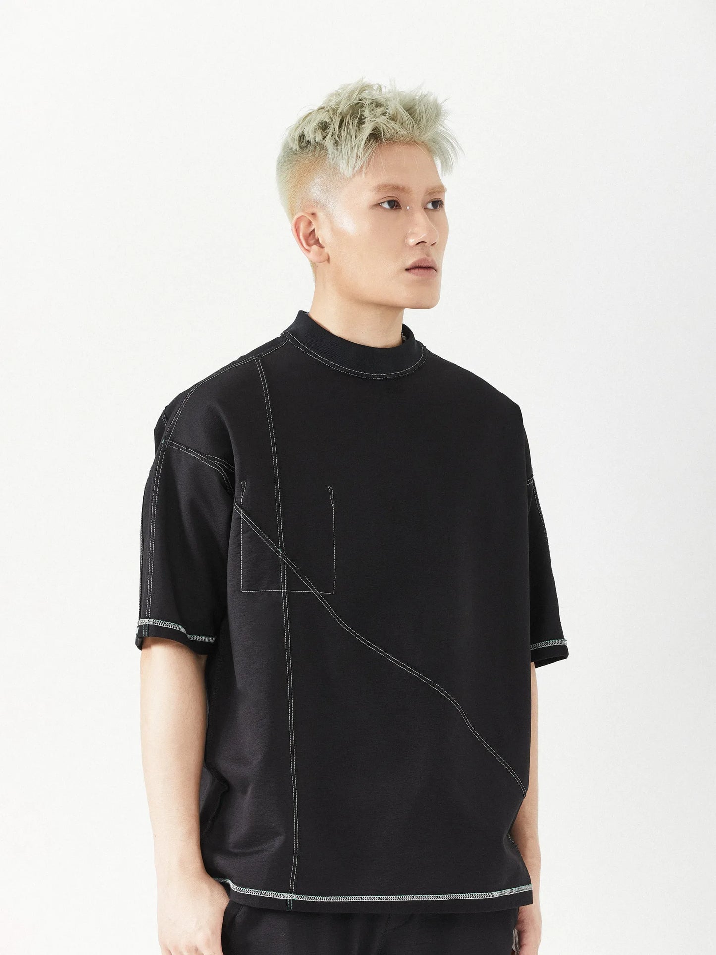 INSIDE OUT CHIC CUT TEE - BEV C multi label store