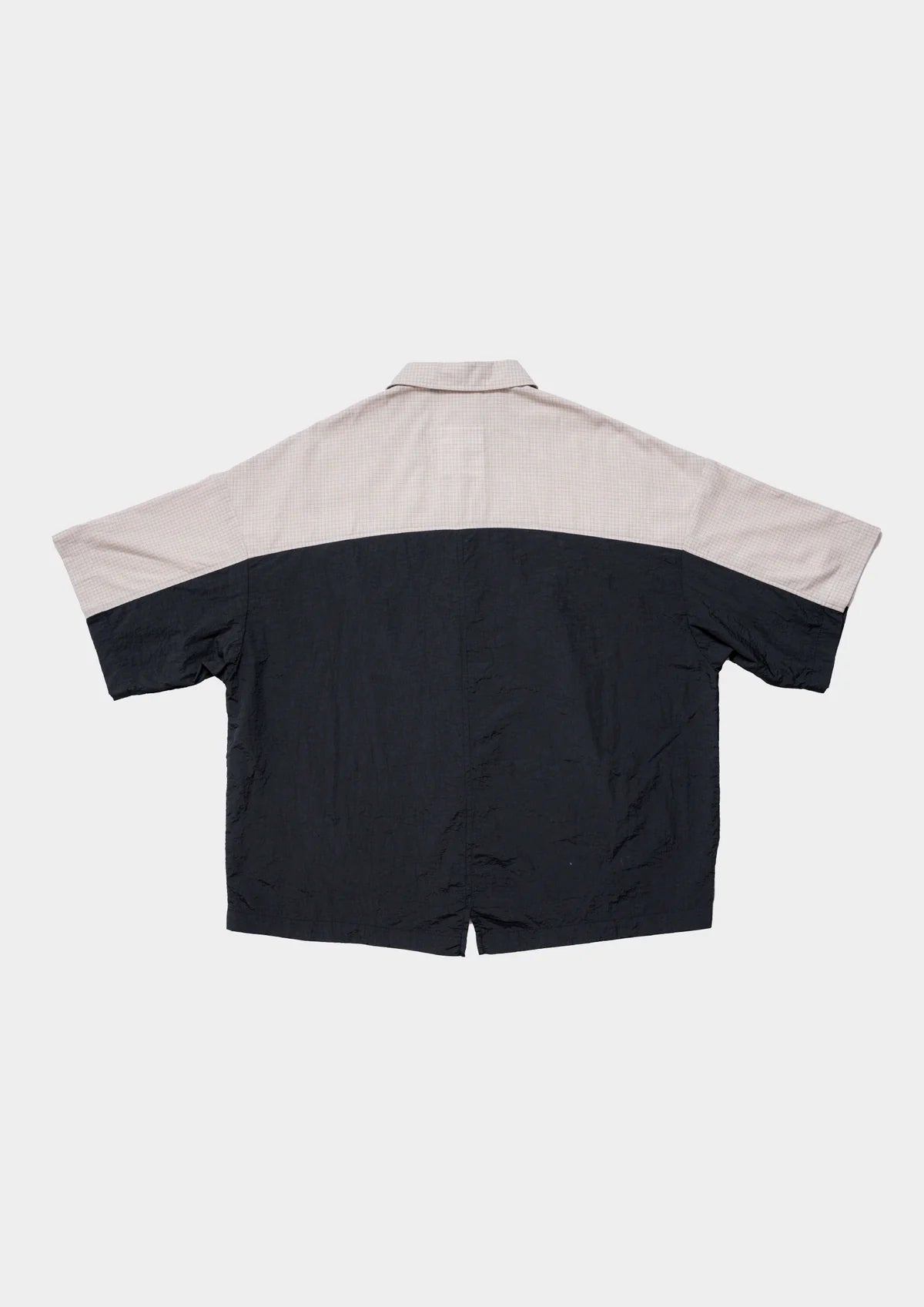 CHECKERED BOXY SHIRT CREAM - BEV C multi label store