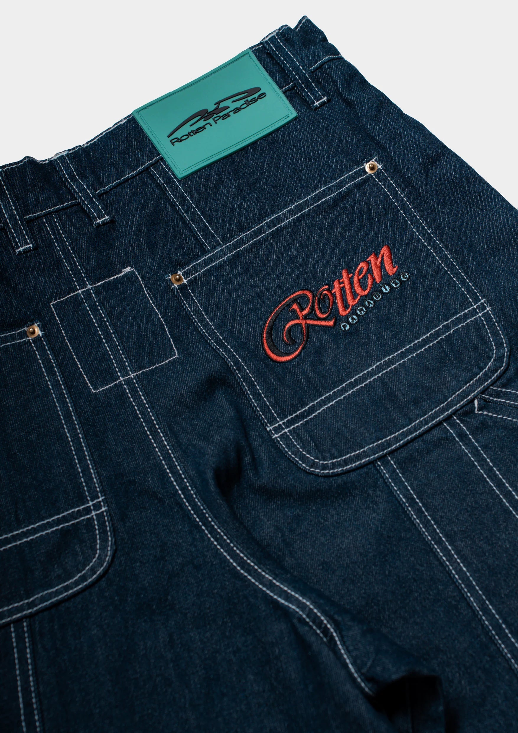 LONG DOUBLE KNEE JEANS - BEV C multi label store